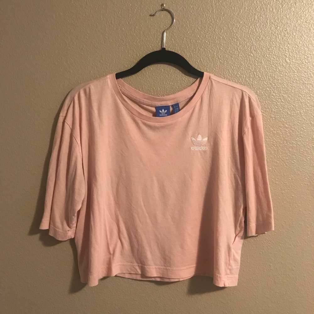 Cropped Pink Adidas Original top!